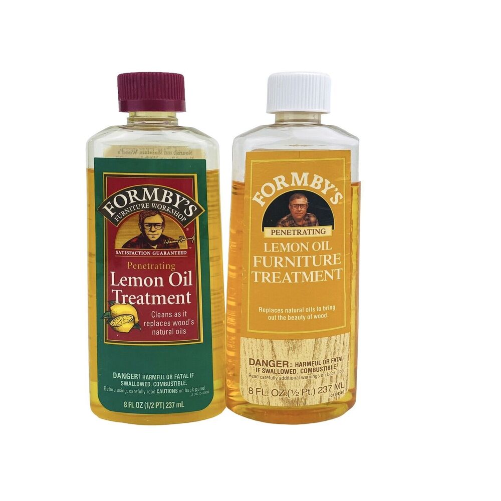 2 Formby’s Penetrating Lemon Oil Treatment 8 oz Bottles 80-90% Full Discontinued